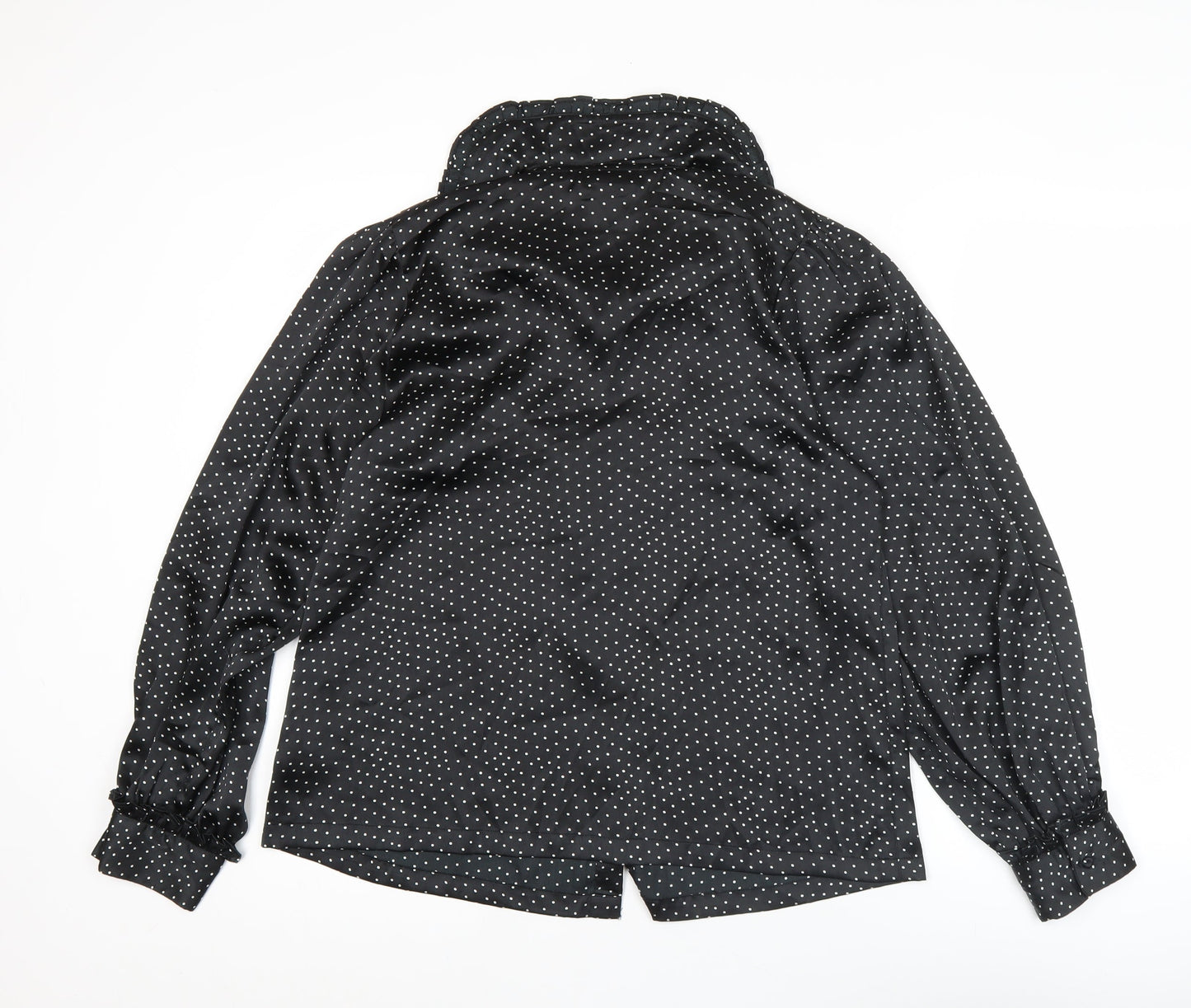 Womens UK Size 10 Topshop Black Basic Blouse