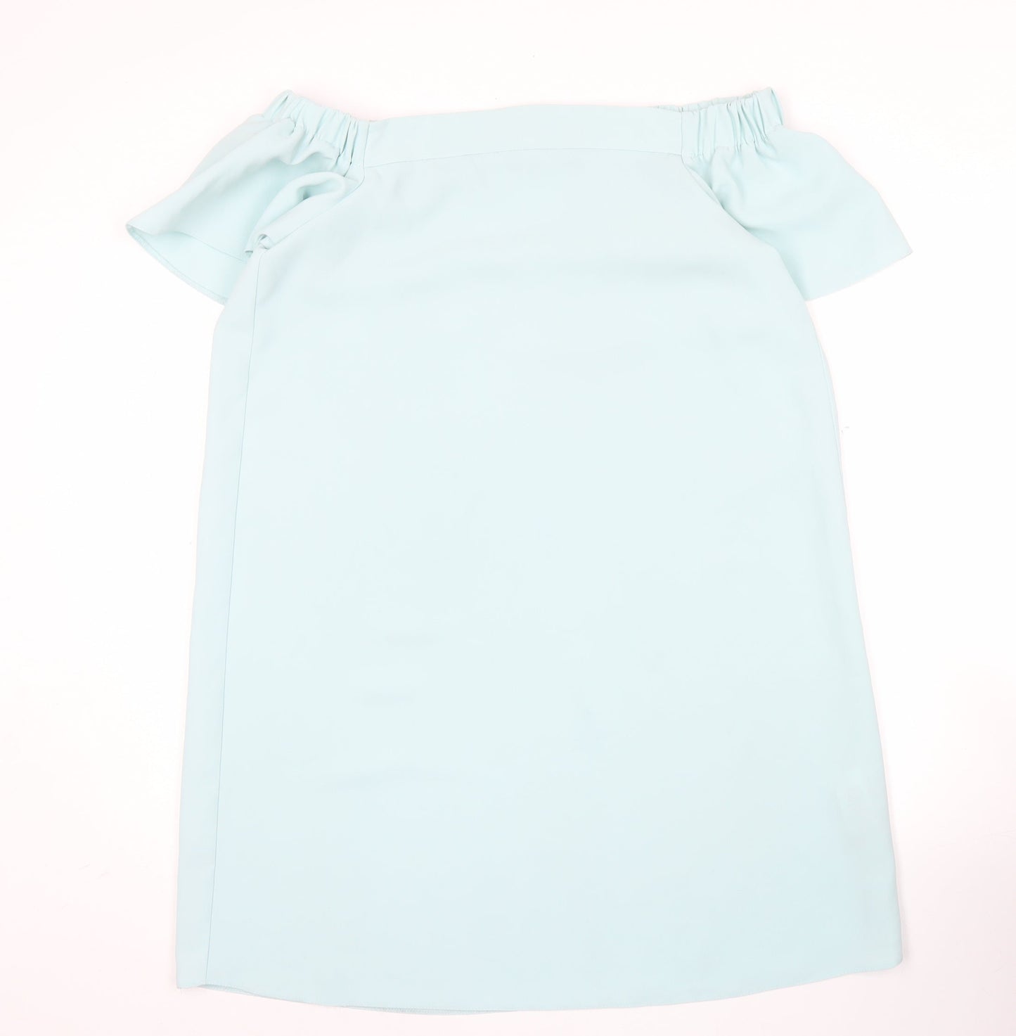 Topshop Women’s Blue Off Shoulder Shift Dress Size 12