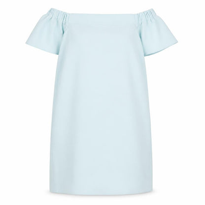 Topshop Women’s Blue Off Shoulder Shift Dress Size 12