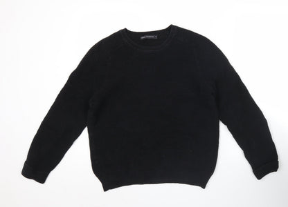 Mens UK Size S French Connection Black Pullover Sweatshirt