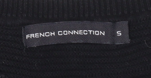 Mens UK Size S French Connection Black Pullover Sweatshirt