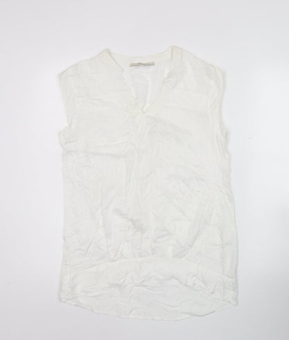 Womens UK Size 12 NEXT White Basic Blouse