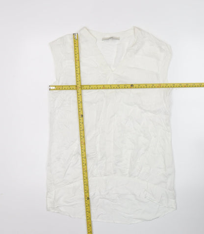 Womens UK Size 12 NEXT White Basic Blouse