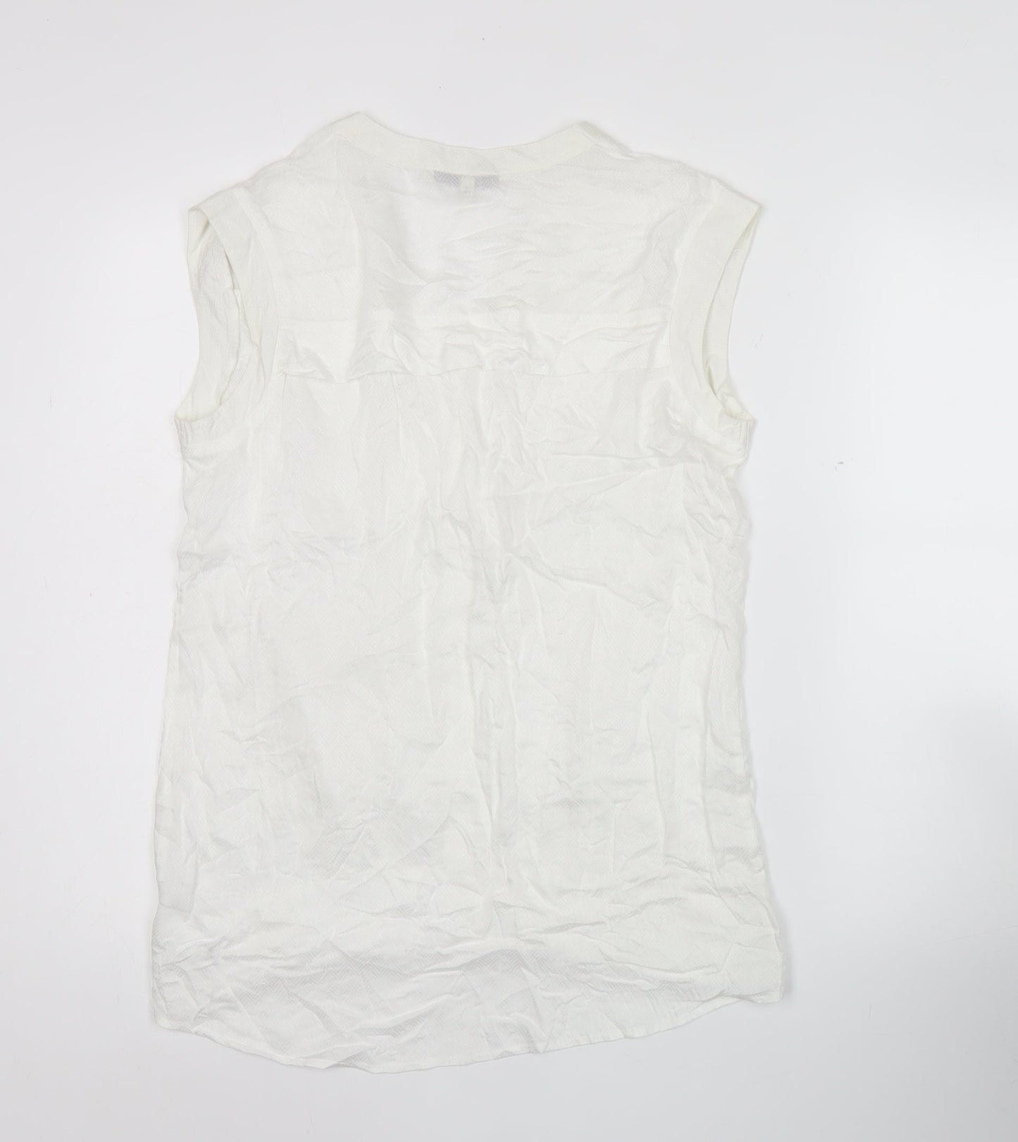 Womens UK Size 12 NEXT White Basic Blouse