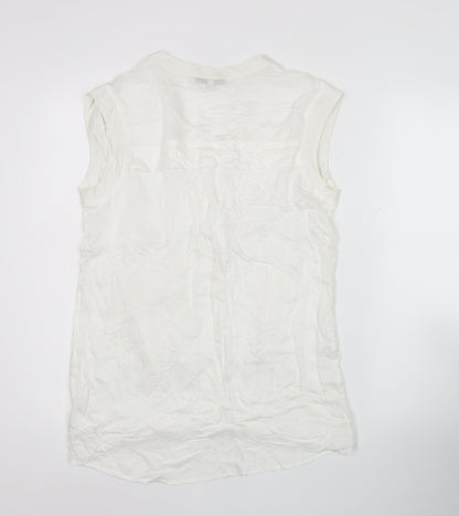 Womens UK Size 12 NEXT White Basic Blouse