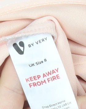 Very Petite Women’s Beige One Shoulder Jumpsuit Size 8