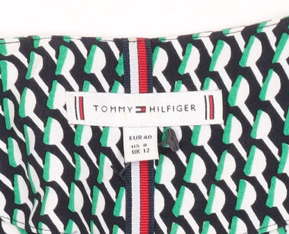 Womens UK Size 12 Tommy Hilfiger Multicoloured Wrap Blouse