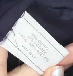 Richards Women’s Blue Cupro Sheath Midi Dress Size 10 Sleeveless