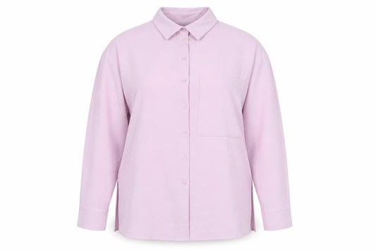 Womens UK Size 8 Papaya Pink Basic Button-Up