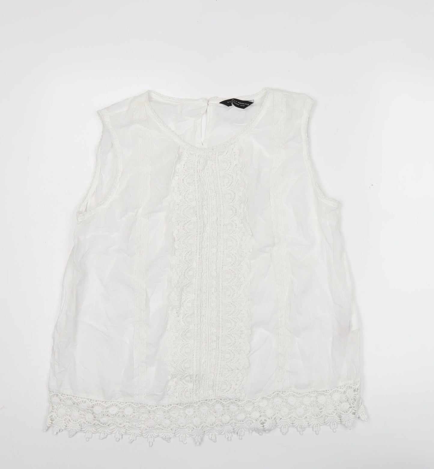 Womens UK Size 18 Dorothy Perkins White Tunic Blouse