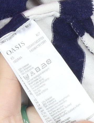 Womens UK Size XS Oasis Multicoloured Pullover Jumper