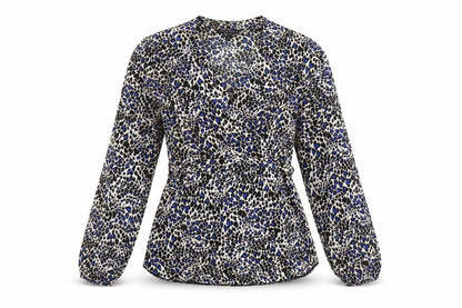 Womens UK Size 14 Dorothy Perkins Multicoloured Wrap Blouse