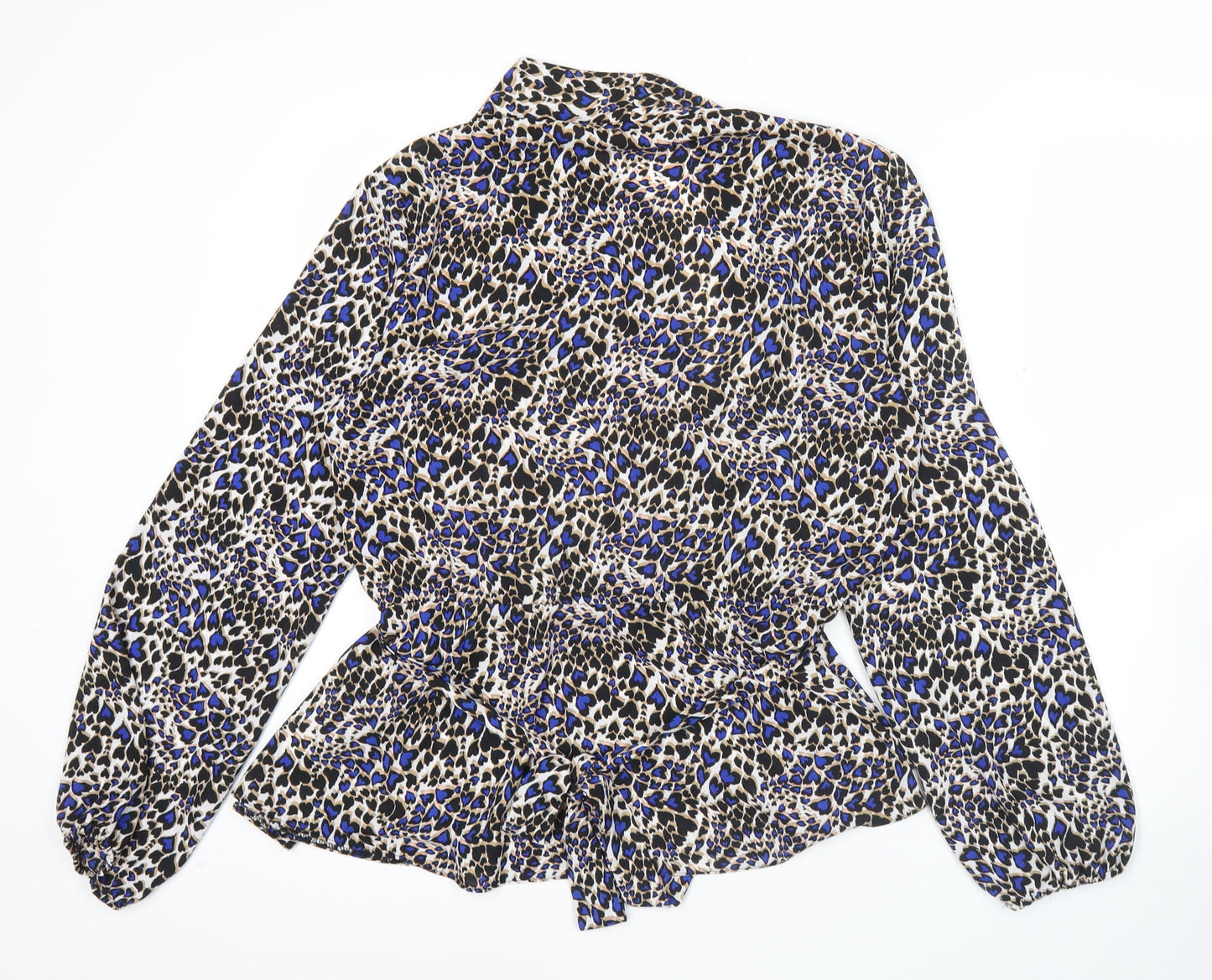 Womens UK Size 14 Dorothy Perkins Multicoloured Wrap Blouse