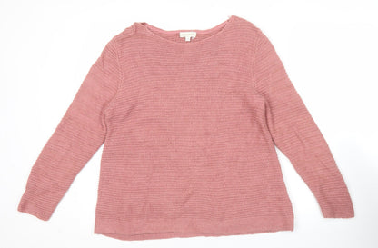 Womens UK Size M Monsoon Pink Pullover Jumper