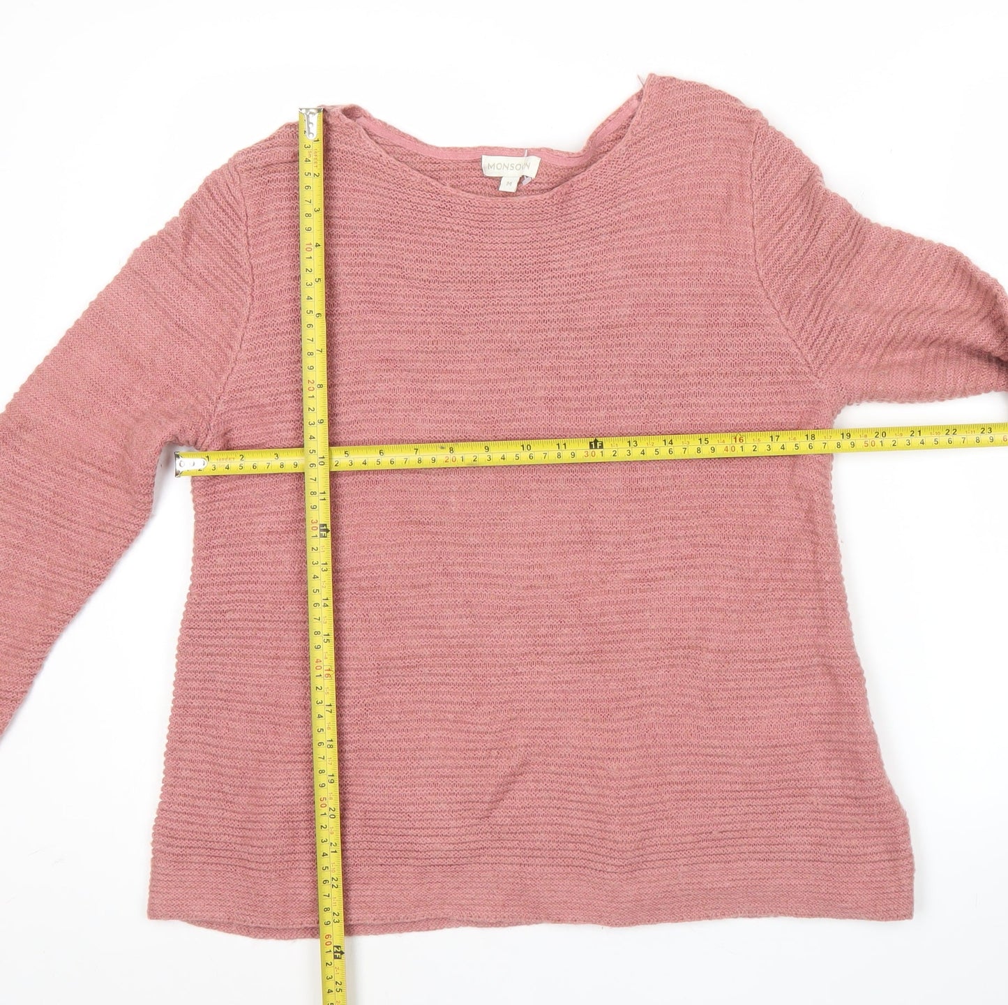 Womens UK Size M Monsoon Pink Pullover Jumper
