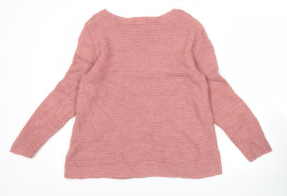 Womens UK Size M Monsoon Pink Pullover Jumper