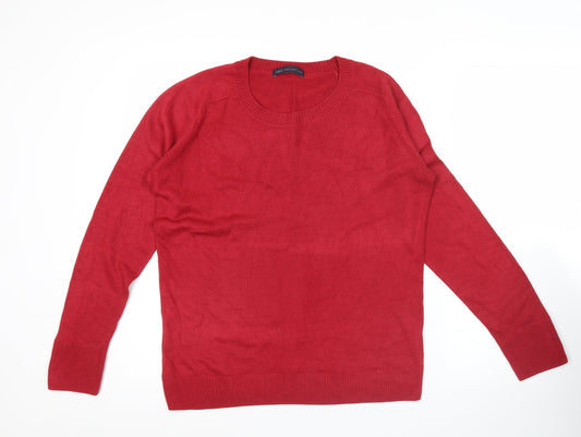 Womens UK Size 12 Marks and Spencer Red Pullover Jumper