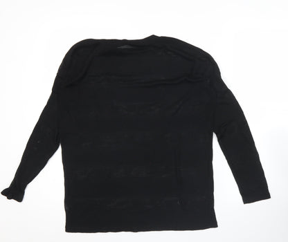 Womens UK Size 10 NEXT Black Pullover Jumper