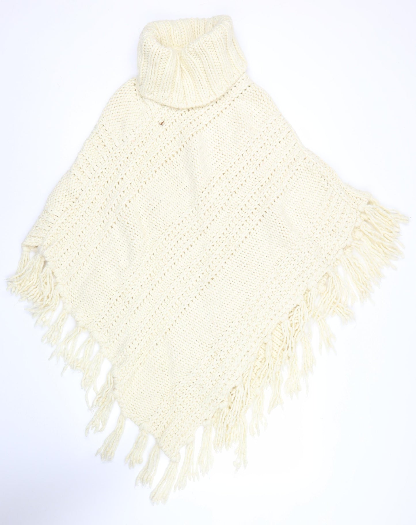 Womens UK Size L NEXT Ivory Cape Jumper