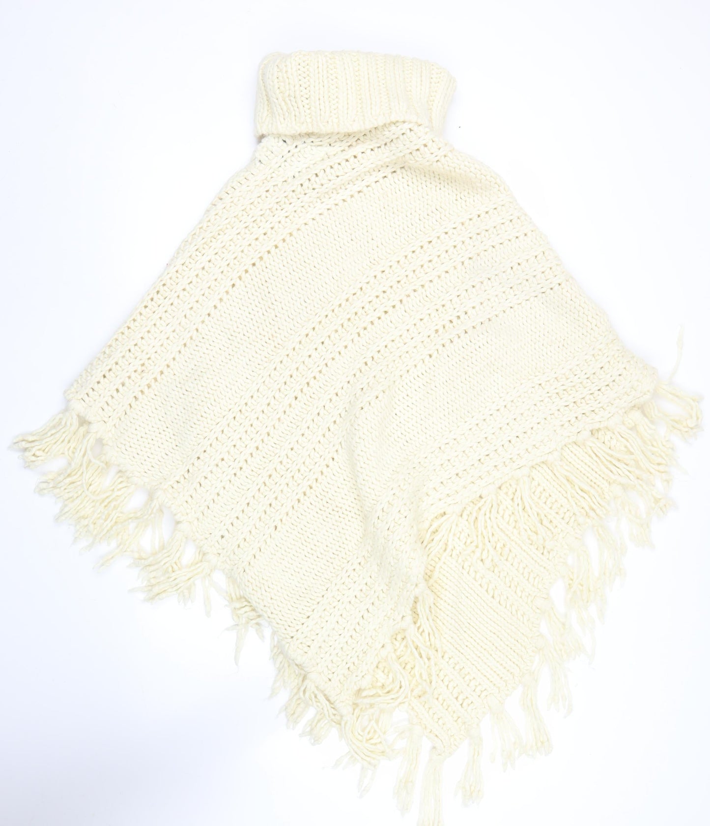 Womens UK Size L NEXT Ivory Cape Jumper