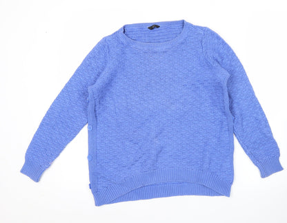 Womens UK Size 12 M&Co Blue Pullover Jumper