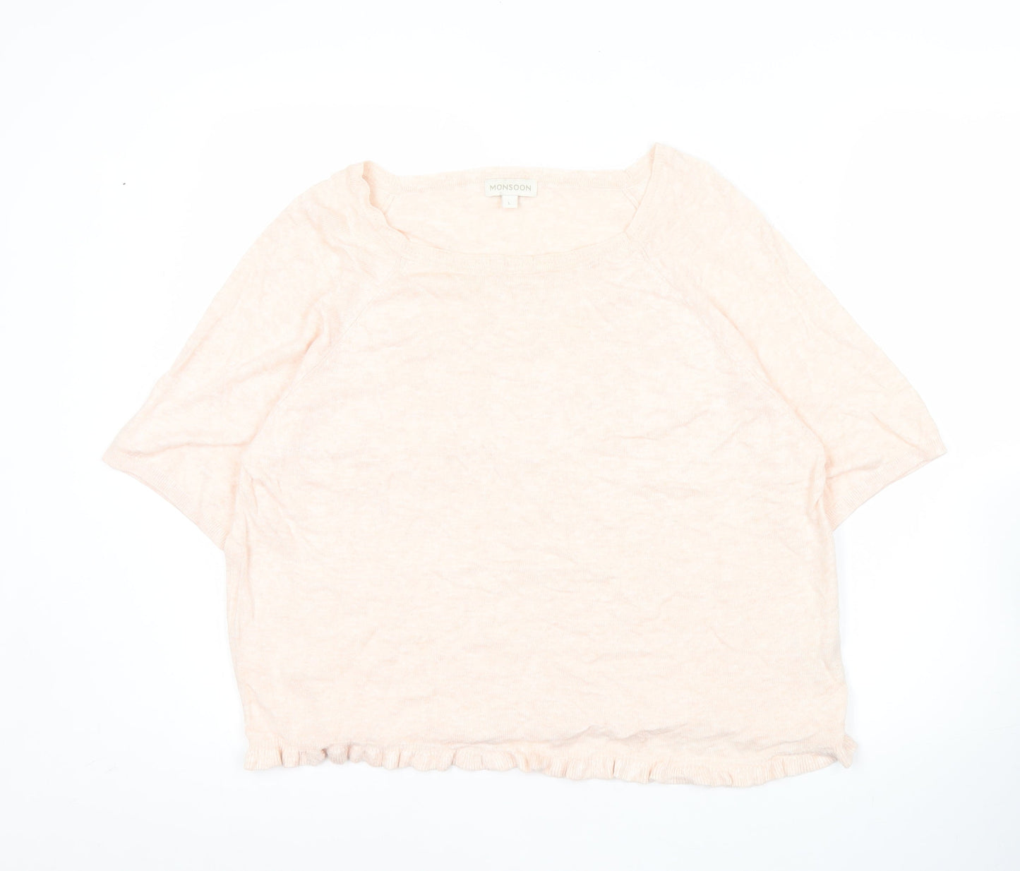 Womens UK Size L Monsoon Pink Pullover Jumper