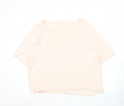 Womens UK Size L Monsoon Pink Pullover Jumper