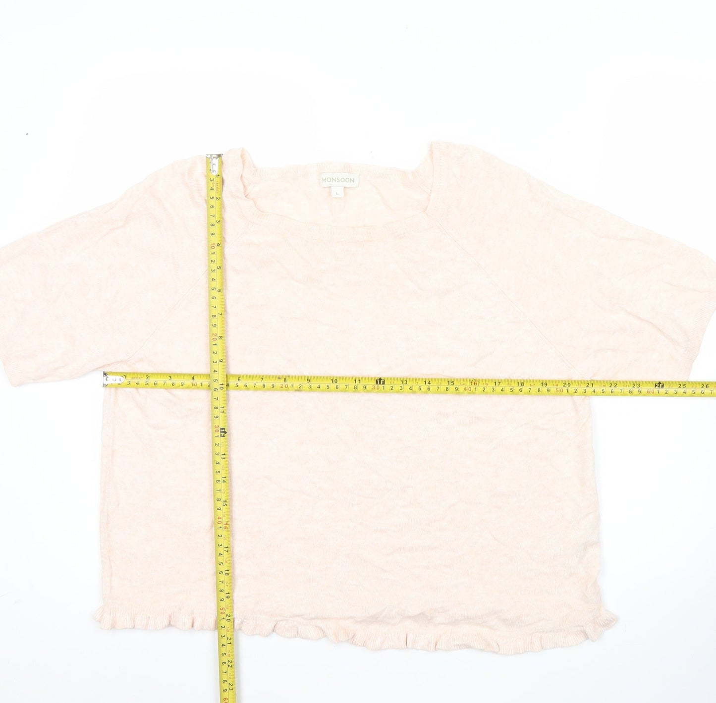 Womens UK Size L Monsoon Pink Pullover Jumper