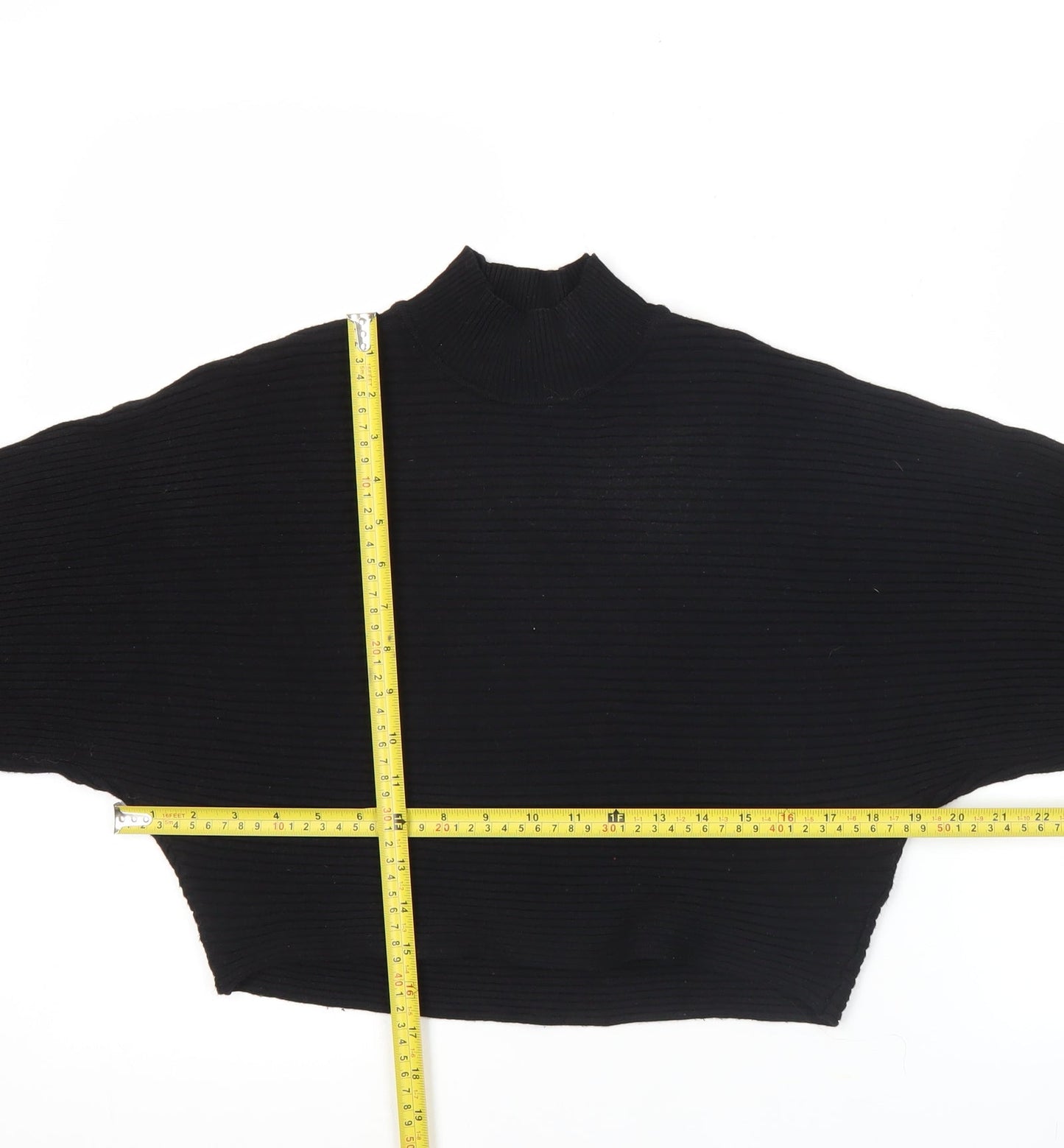 Womens UK Size S New Look Black Pullover Jumper