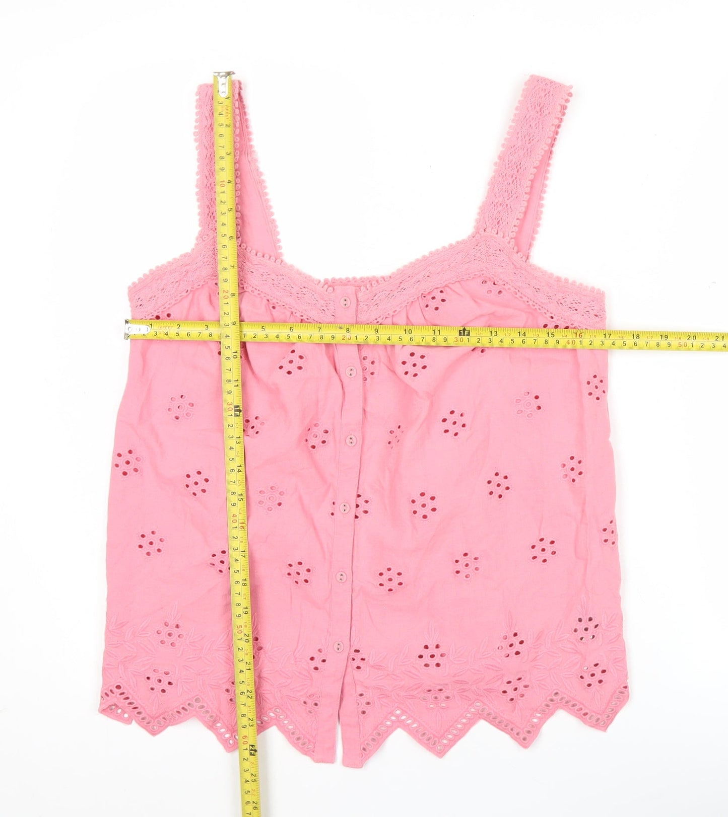 Womens UK Size 12 Marks and Spencer Pink Camisole Blouse