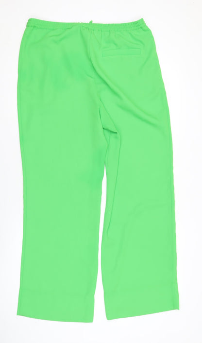 Womens UK Size 12 H&M Regular Fit CasualTravel Green Trousers