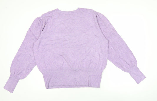 Womens UK Size XL Marks and Spencer Purple Pullover Jumper