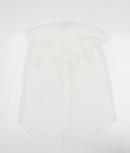 Womens UK Size 12 Paraphrase White Basic Blouse