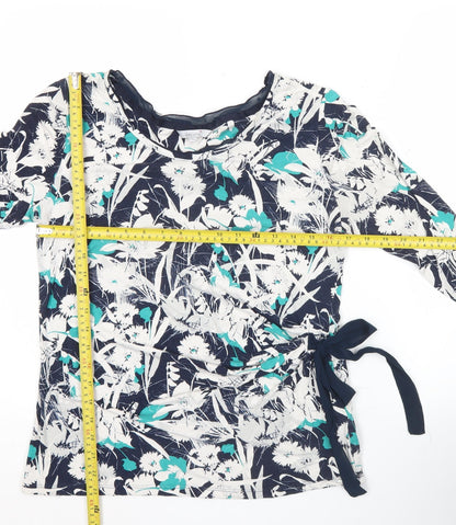Womens UK Size 14 Marks and Spencer Multicoloured Wrap Blouse