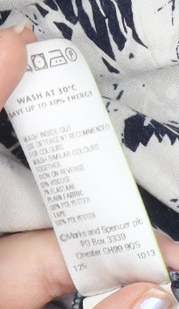 Womens UK Size 14 Marks and Spencer Multicoloured Wrap Blouse