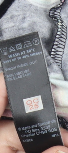 Marks and Spencer Per Una Women’s Size 8 Black Floral Sleeveless Jumpsuit