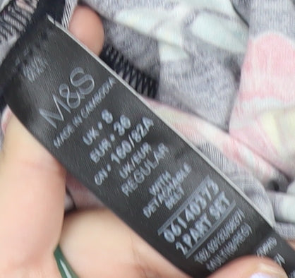 Marks and Spencer Per Una Women’s Size 8 Black Floral Sleeveless Jumpsuit