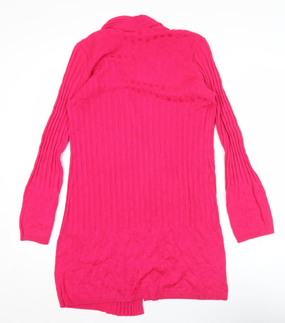 Womens UK Size 12 Marks and Spencer Pink Cardigan Jumper