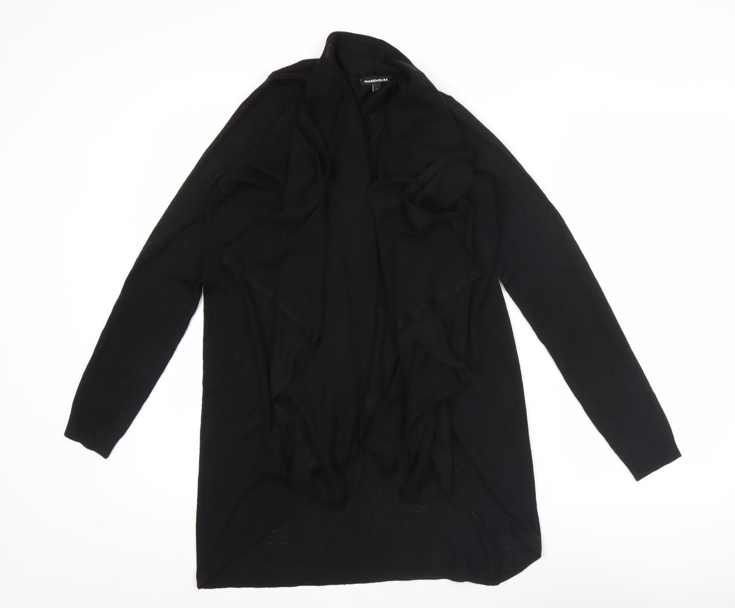 Womens UK Size S Warehouse Black Cardigan Jumper