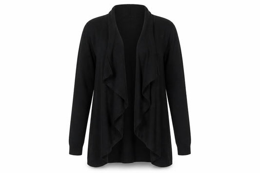 Womens UK Size S Warehouse Black Cardigan Jumper