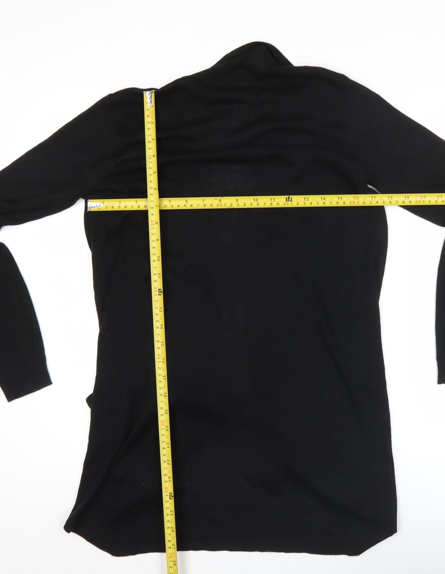 Womens UK Size S Warehouse Black Cardigan Jumper