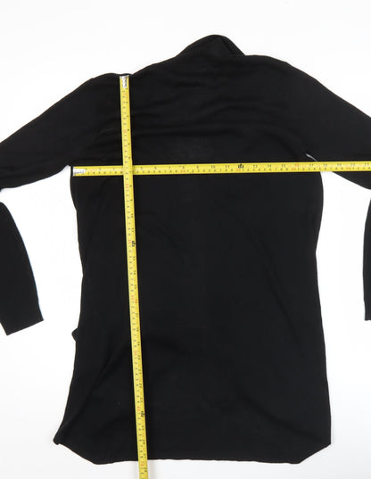 Womens UK Size S Warehouse Black Cardigan Jumper