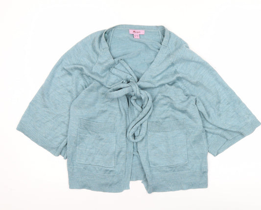 Womens UK Size 10 Monsoon Blue Cardigan Jumper