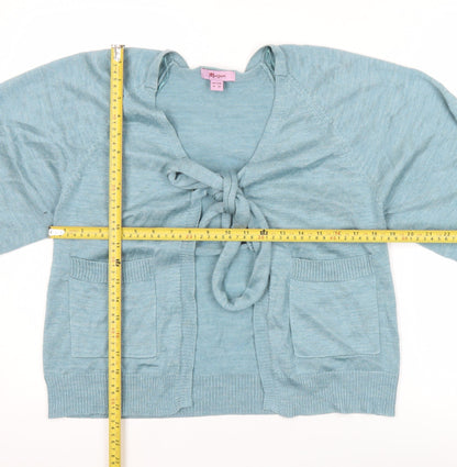 Womens UK Size 10 Monsoon Blue Cardigan Jumper