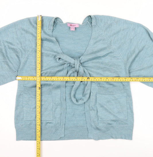 Womens UK Size 10 Monsoon Blue Cardigan Jumper