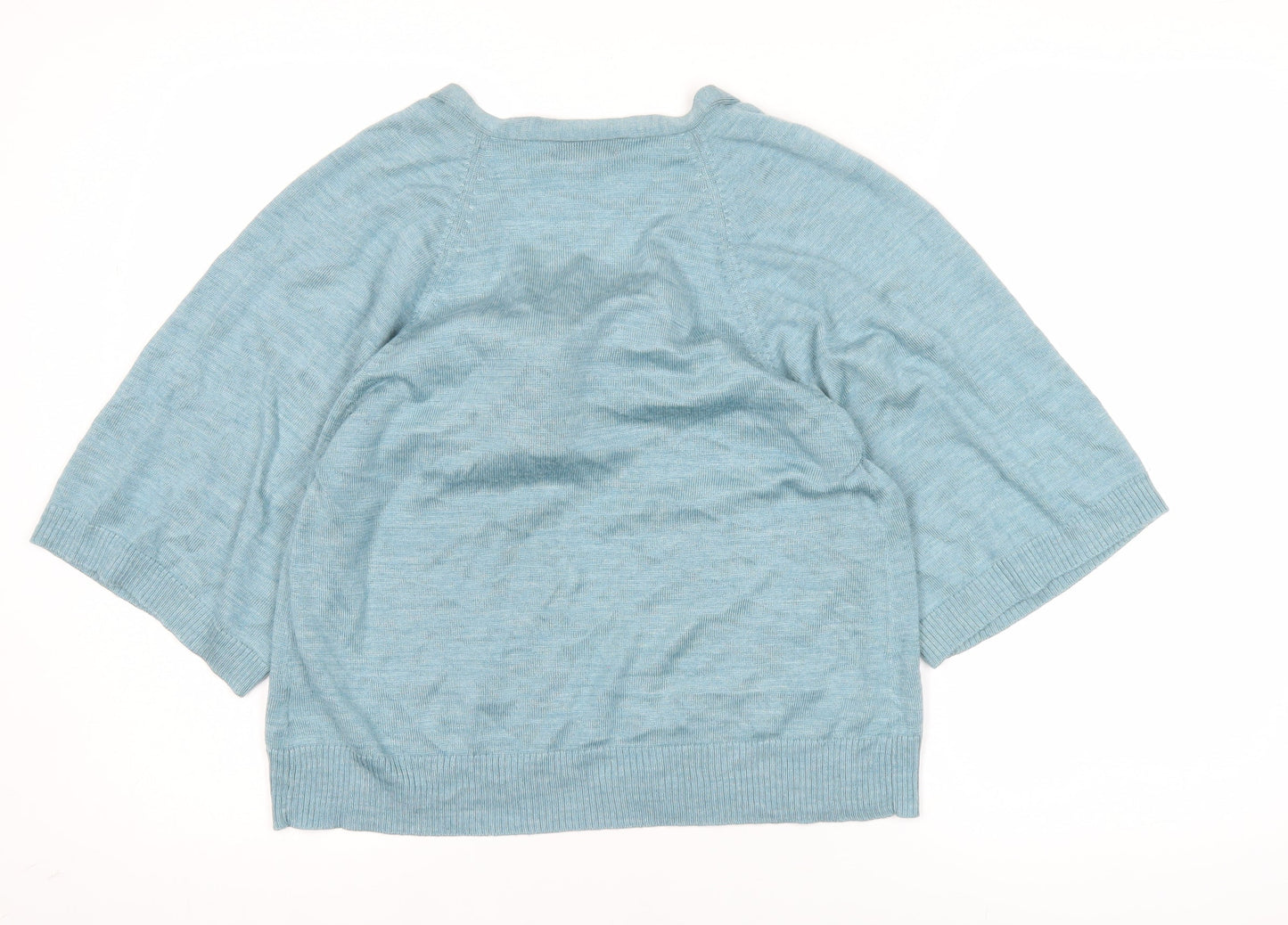 Womens UK Size 10 Monsoon Blue Cardigan Jumper