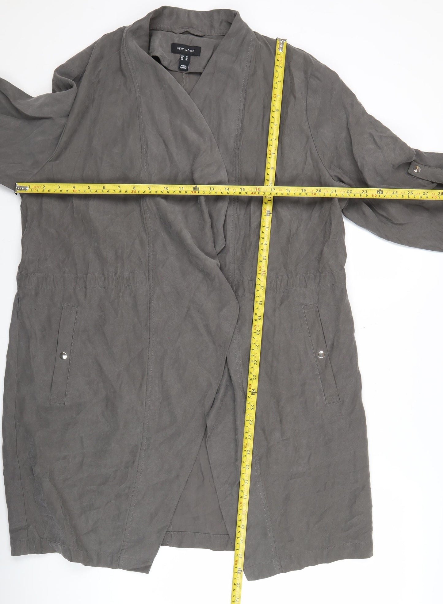 Womens UK Size 18 New Look Grey Basic Jacket