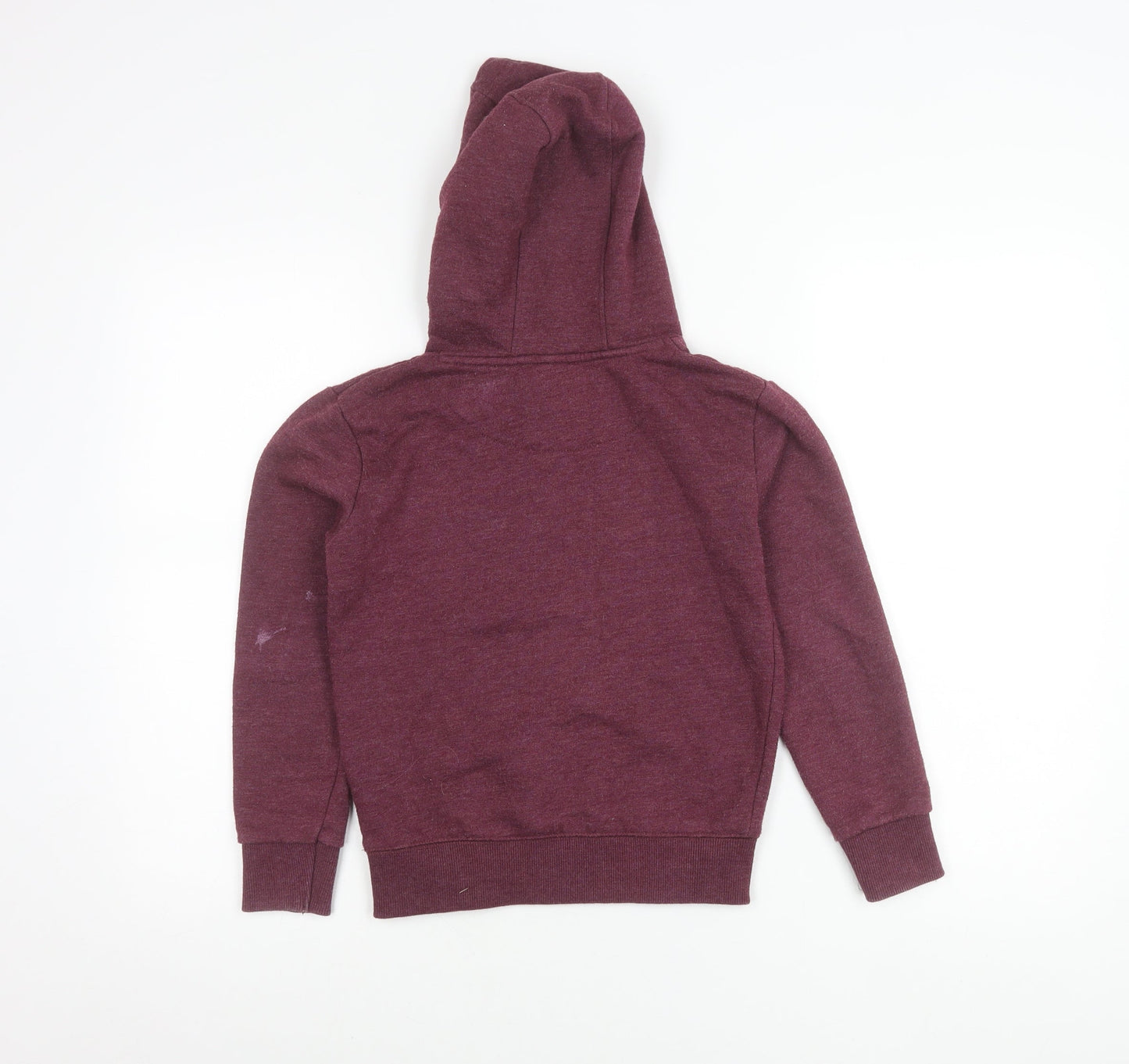 SoulCal & Co Girls Purple Pullover Hoodie 9-10 Years Cotton Blend Logo