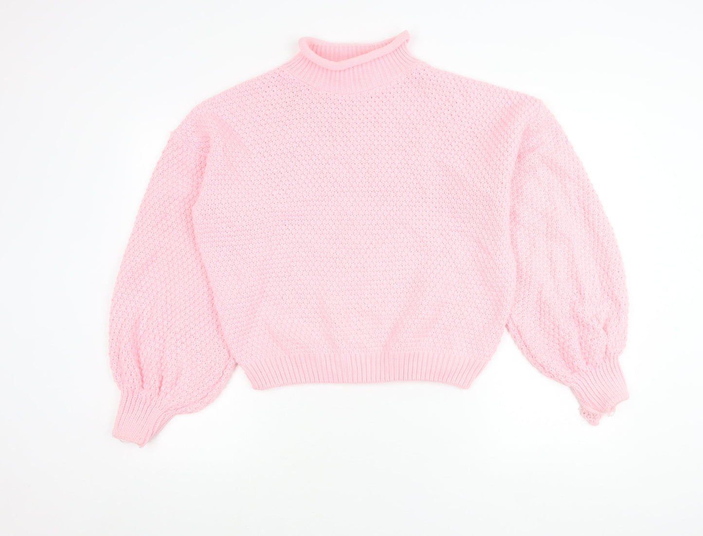 Womens UK Size S PRETTYLITTLETHING Pink Pullover Jumper