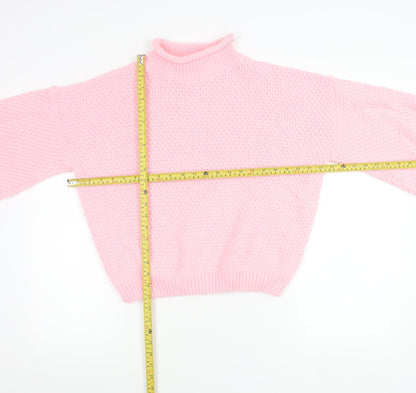 Womens UK Size S PRETTYLITTLETHING Pink Pullover Jumper